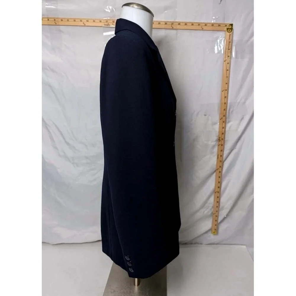 Pendleton ~ Blazer Women's Size 10 ~‎ Navy Blue/Three Button ~ Solid Polyester